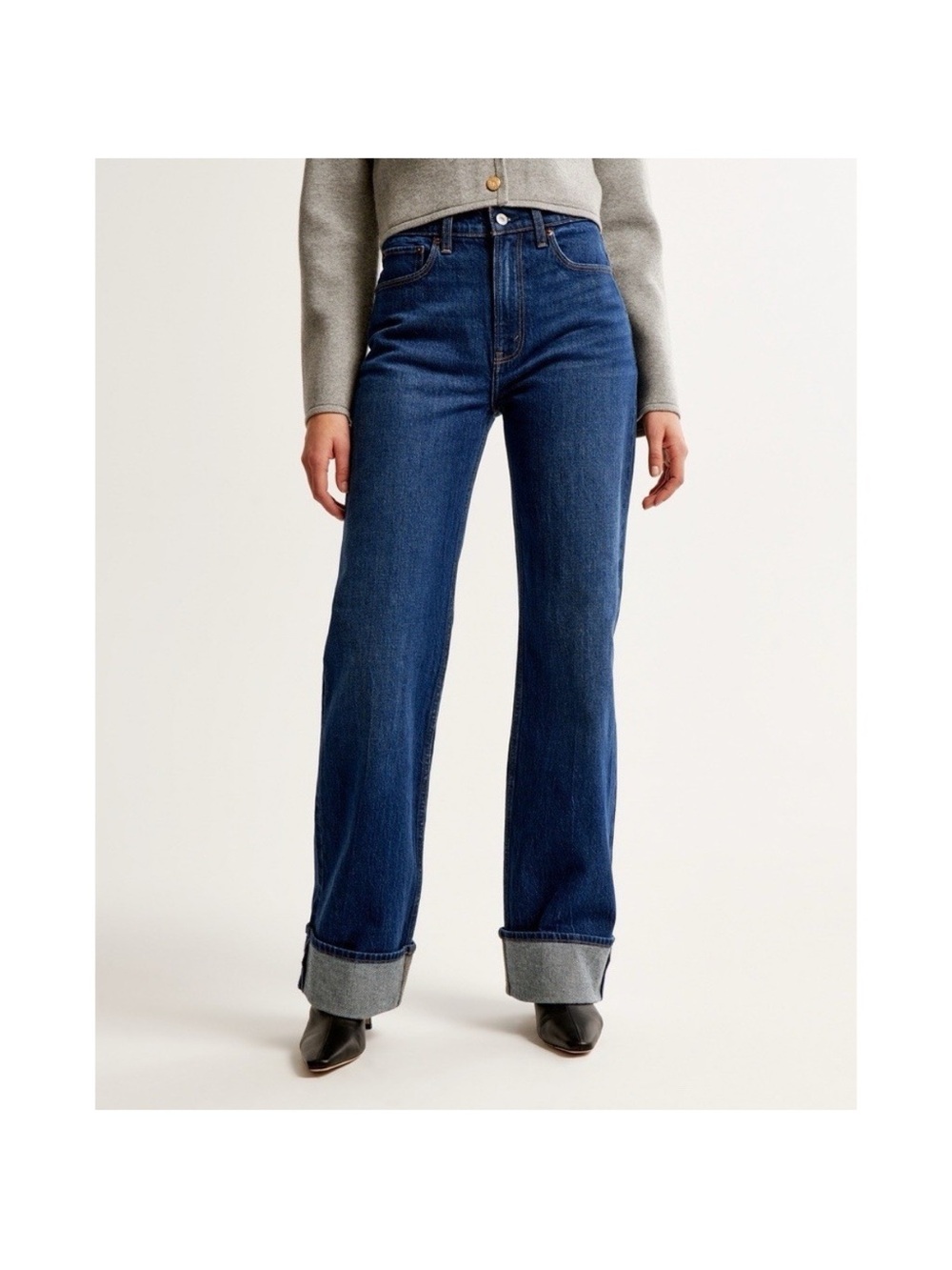 Abercrombie & Fitch 90s relaxed Jean high rise 8Long